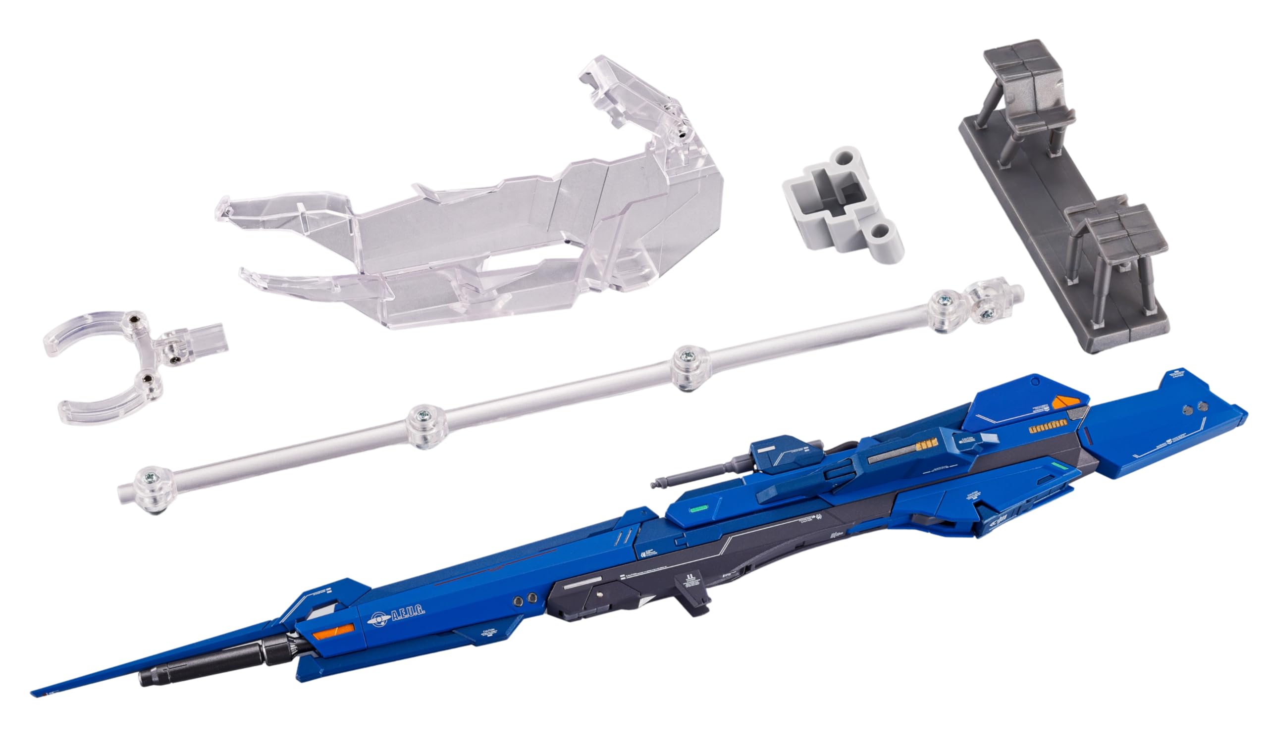 Набор METAL BUILD Hyper Mega Launcher Option Set, высота фигурки около 300 мм. Модель BUILD Zeta Gundam продается в ABS-пластике, предварительно окрашена. (МЕТАЛЛ отдельно)