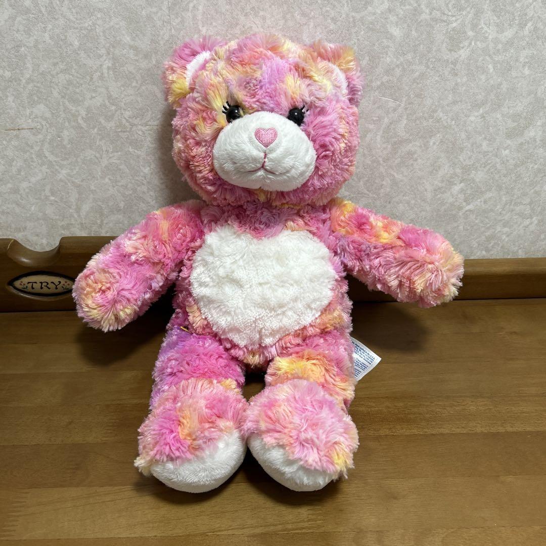 [USED] Build-A-Bear Teddy Bear Bear Colorful Flashy Pink Heart