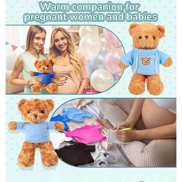 10 Pcs Build A Bear Clothing ,Bear Clothes Tee Bear Hoodie Fit 14-18 Inches,Stuffed Animal Clothes,Build A Bear Accessories