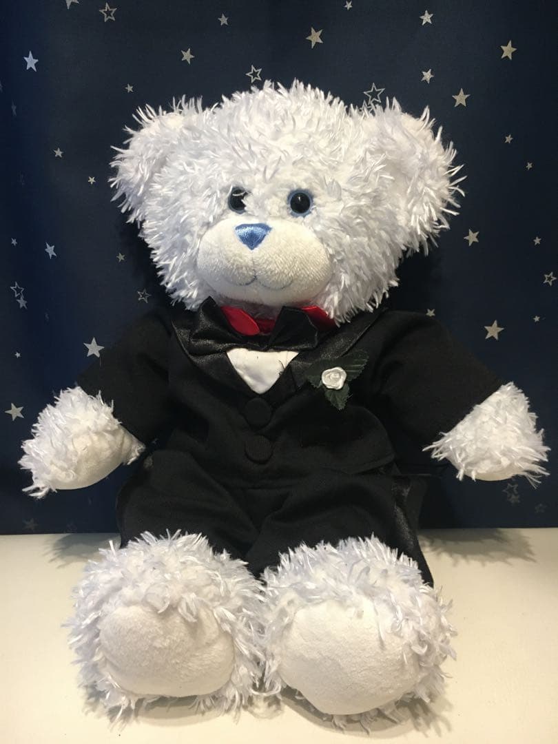 [USED] 3 2/11 Build-A-Bear Blue Teddy Bear Plush Toy