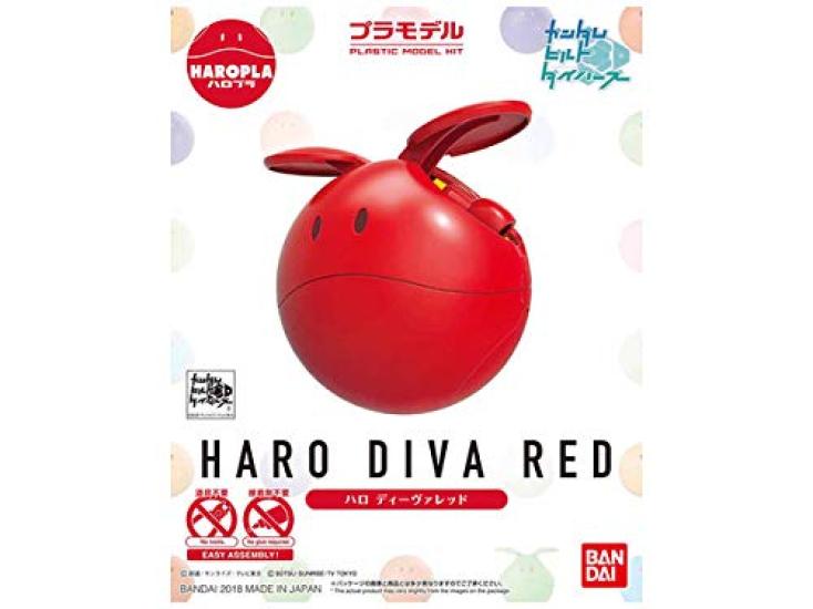 Haropla Gundam Build Divers Haro Diva Red Предварительно окрашенная пластиковая модель